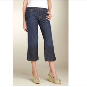 David Kahn Nikki Crop Low Rise Dark Wash Denim Jeans Size 26 NWT